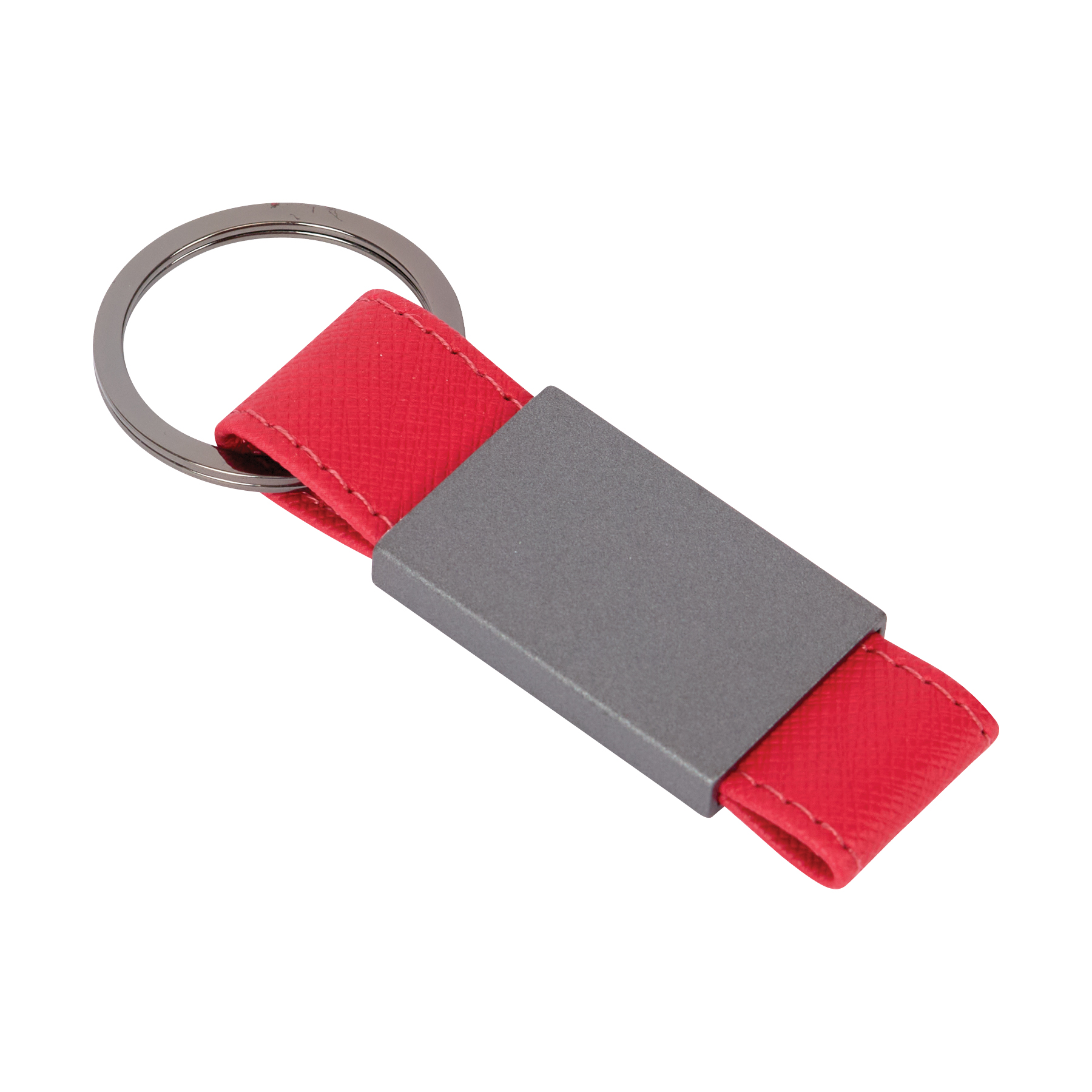 Boyd Aluminum & Leatherette Keyring 9