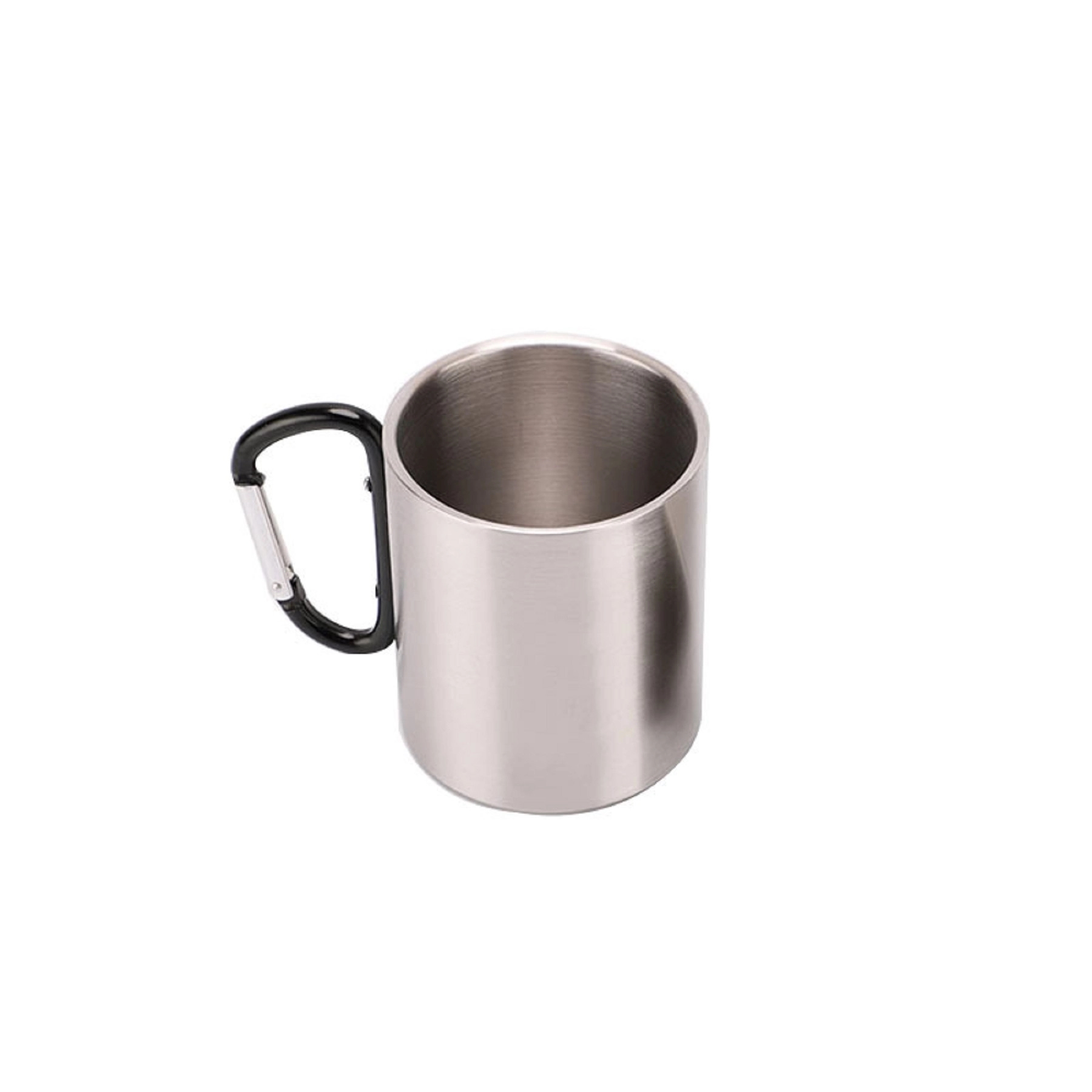 10 OZ Stainless Steel Travel Mug with Carabiner Handle 3