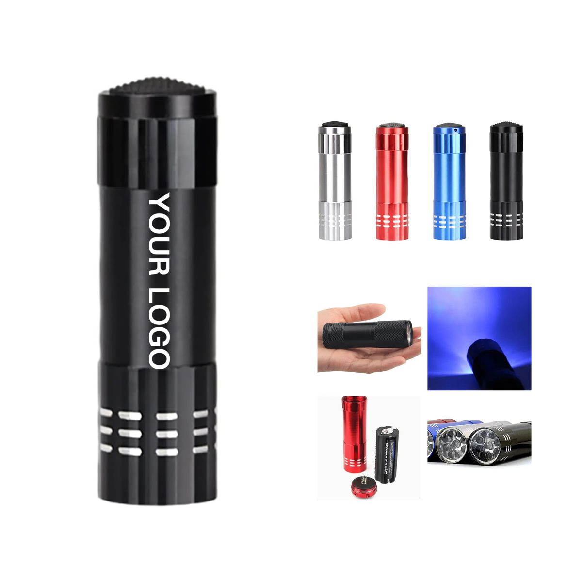 Mini 9 LED Flashlight Pocket Size ABS Body 1