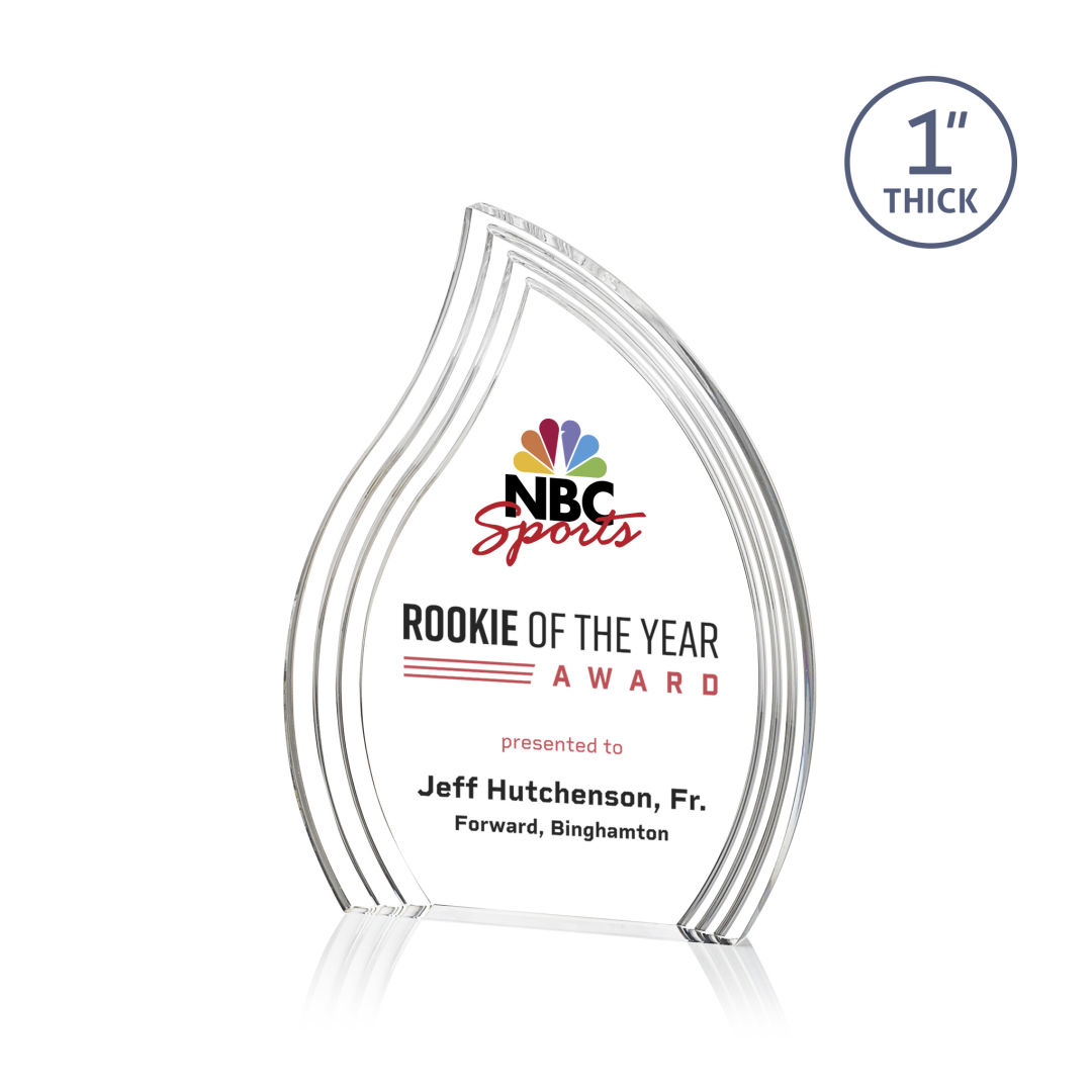 Tidworth Flame VividPrint™ Award - Clear 5