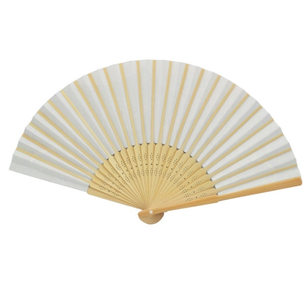 Oriental Folding Fan - 15"W x 9"H 4