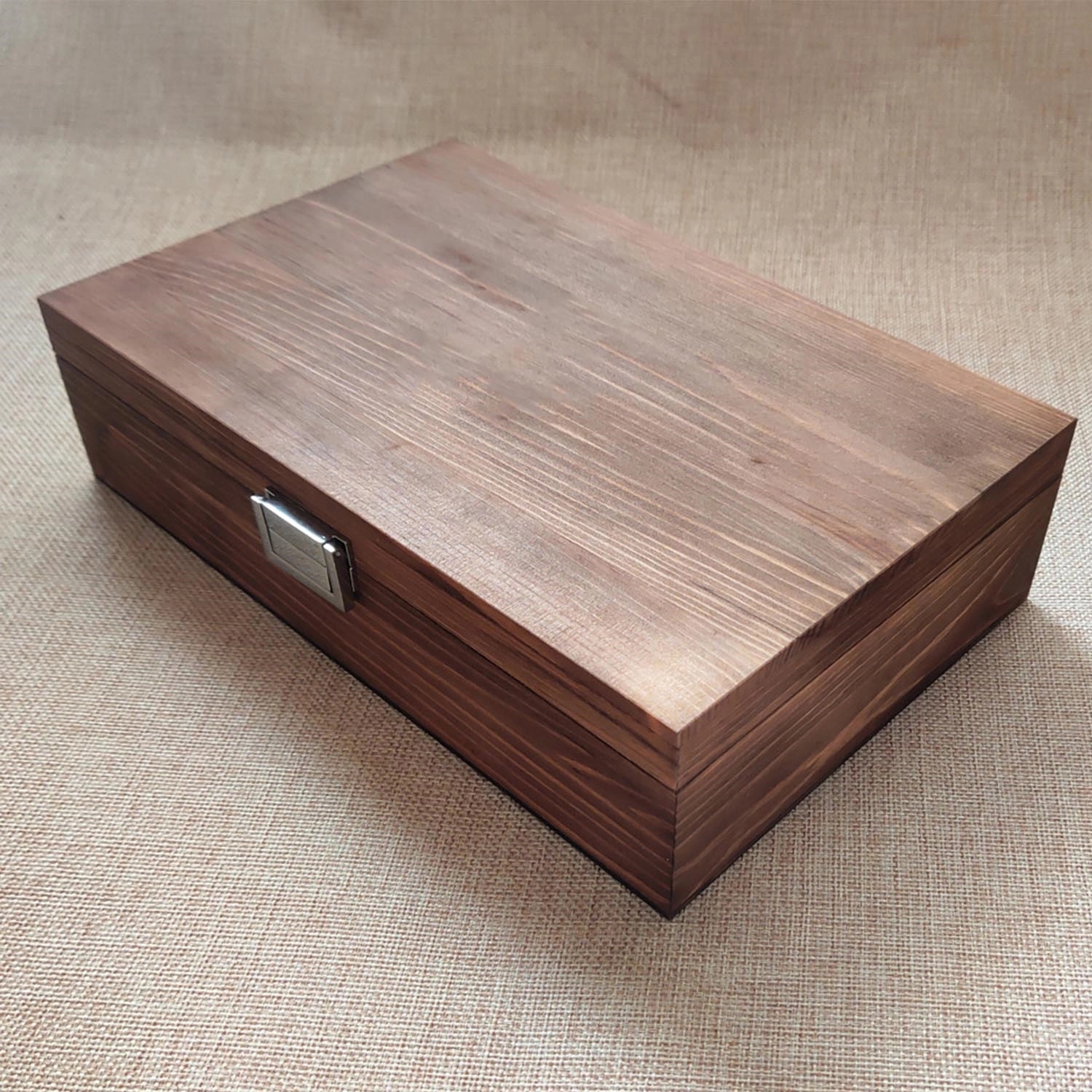 Wood Storage Box For Steak Knifes 1
