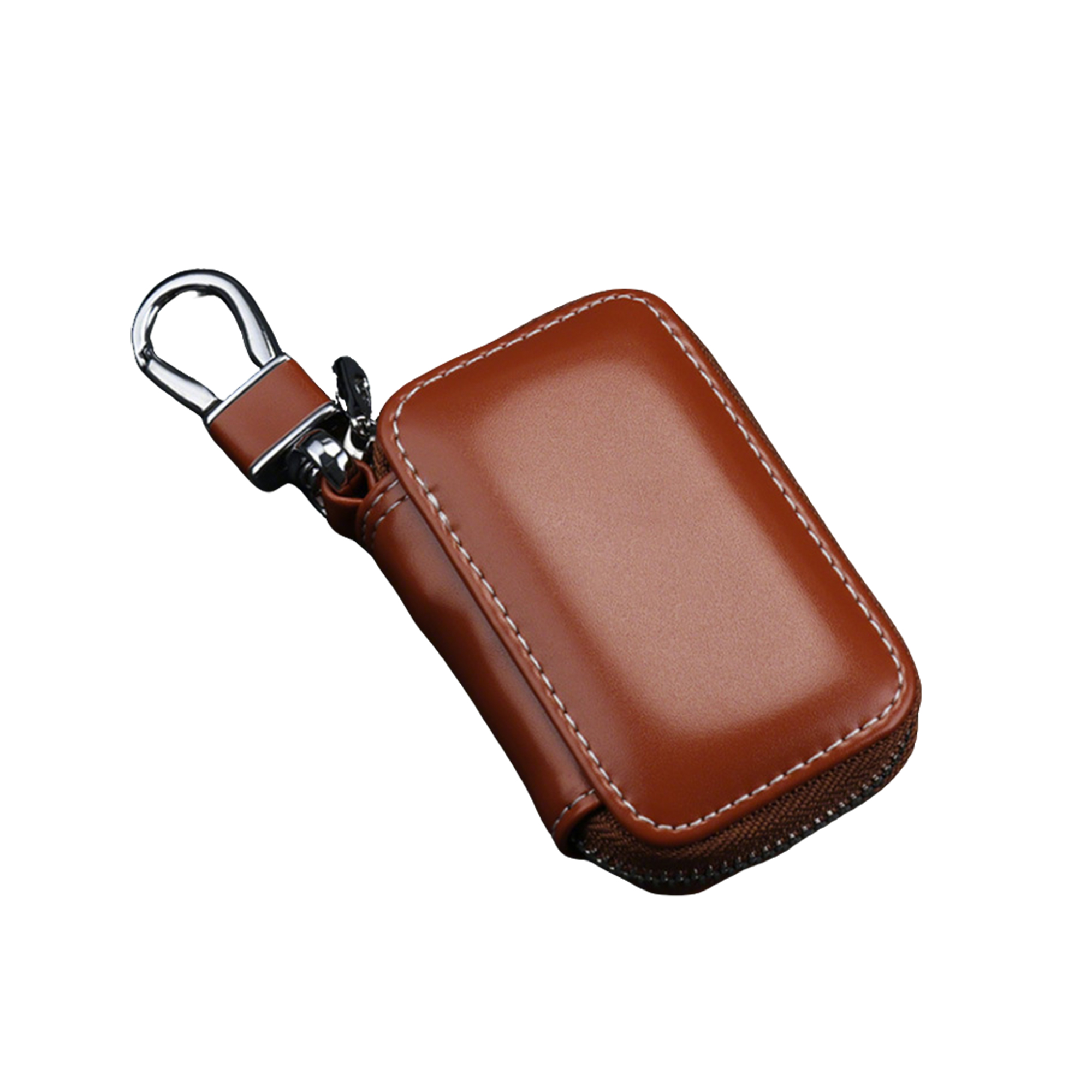 Zipper Key Case With Hanging Hook 4.9" Length X 2.8" Width X 1.1" Height 3