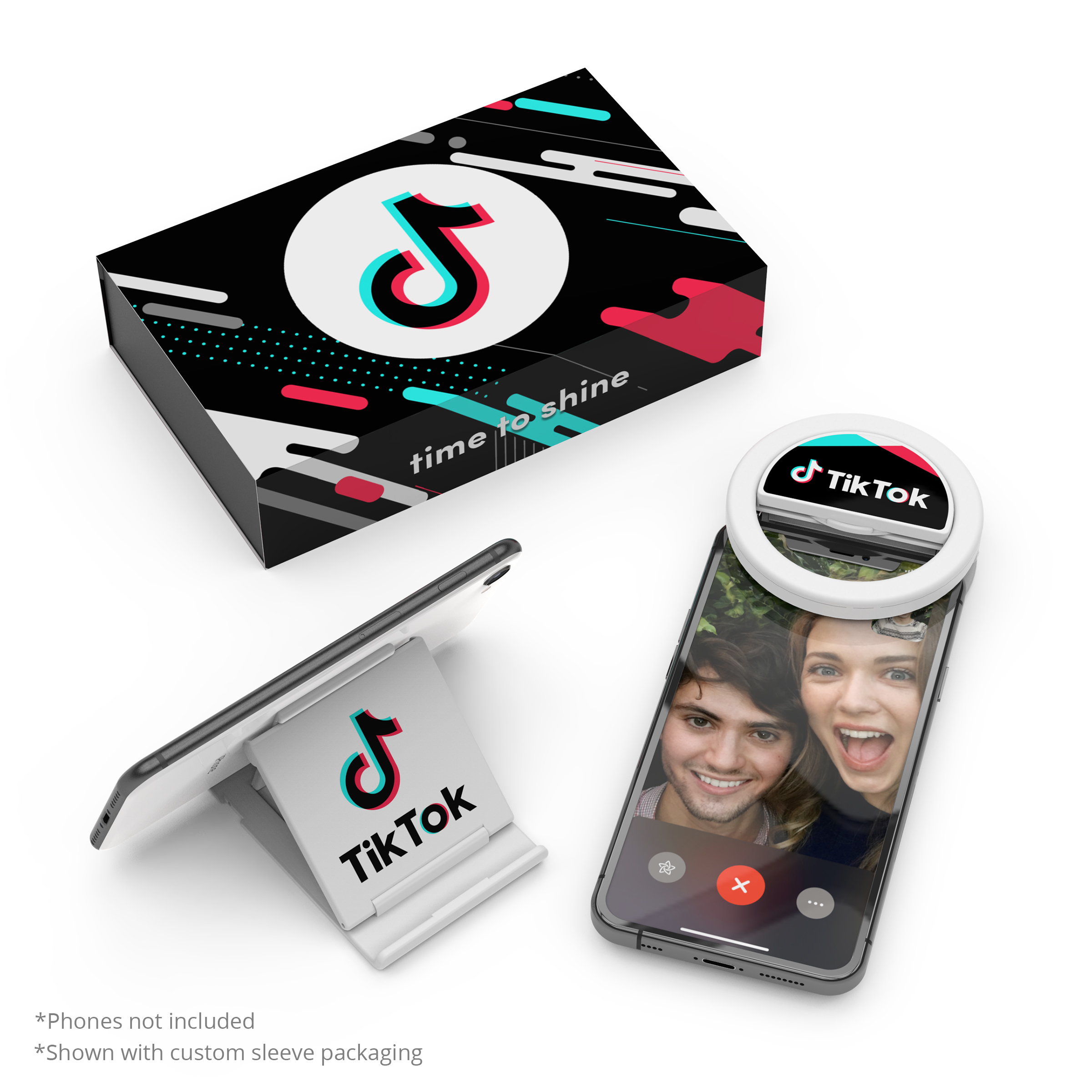 Lit Kit: Ring light, camera cover & phone stand 13