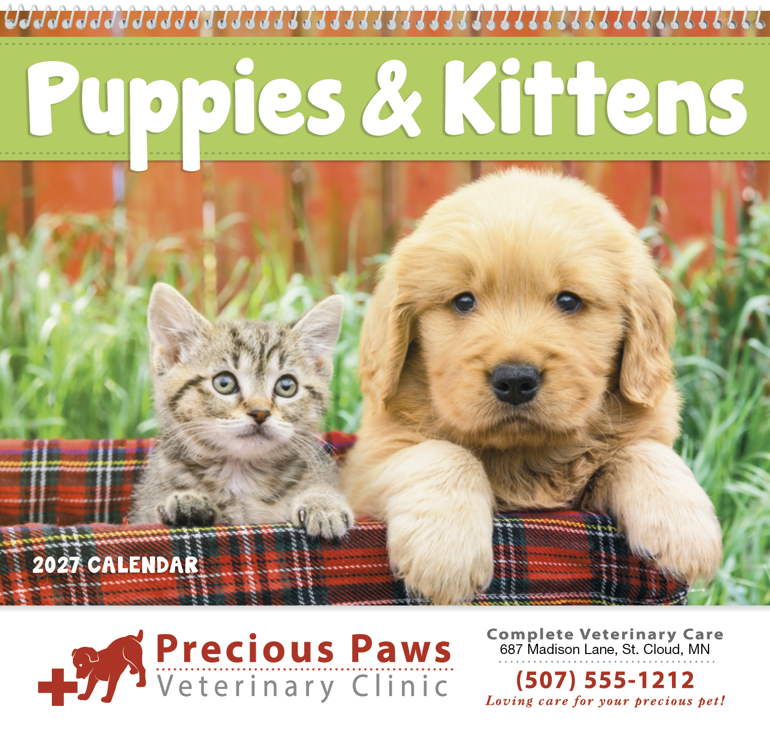 Good Value™ Puppies & Kittens - Spiral Calendar 23
