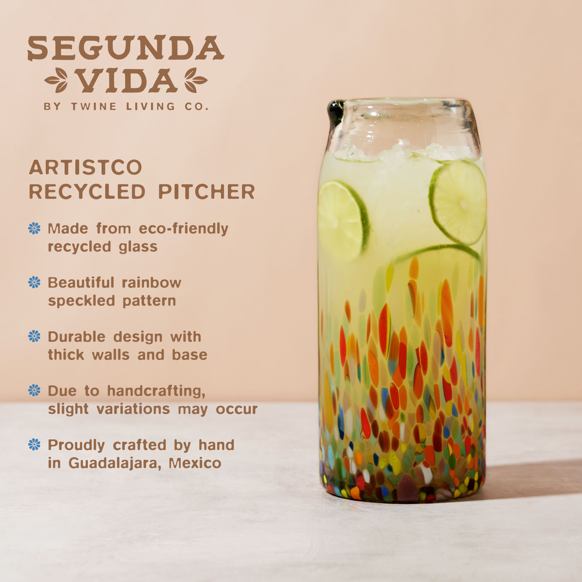 Twine Living® Artistico Recycled Pitcher 2