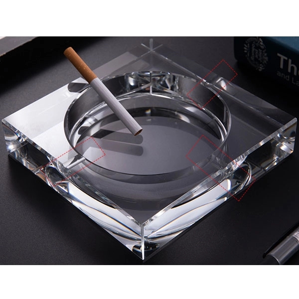 Customized Square Crystal Ashtray 7