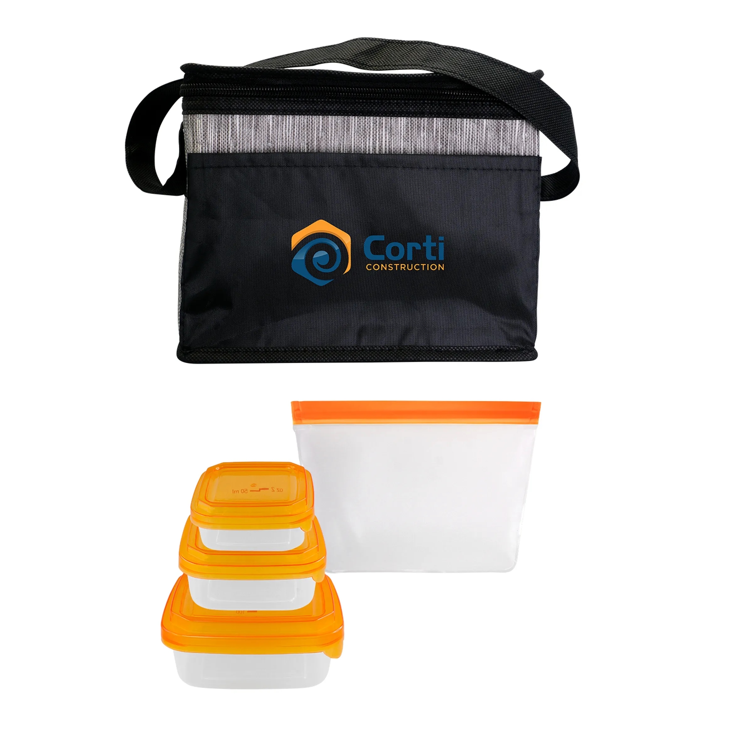 Black Graph Portion Control Reusable Lunch Set 14