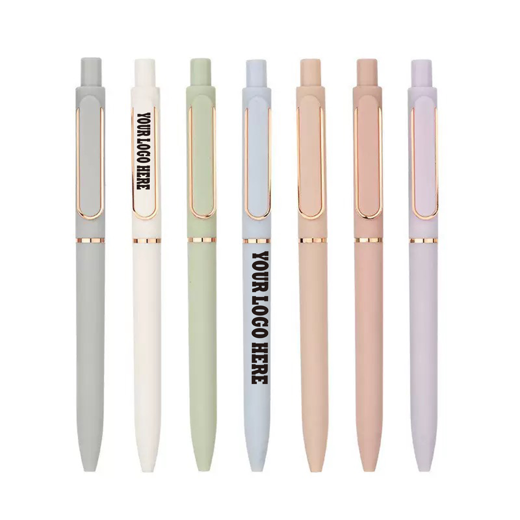 Matte Soft Rubber Coated Ballpoint Pens MOQ 10pcs 3