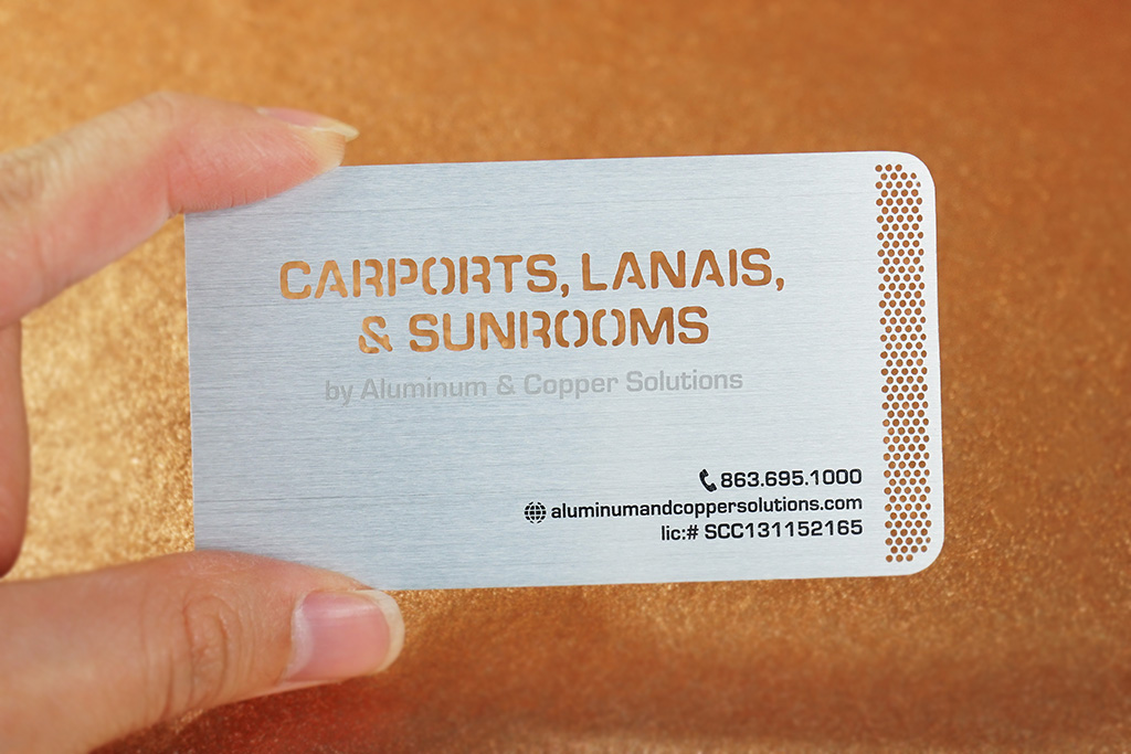 Aluminum Business Cards 12