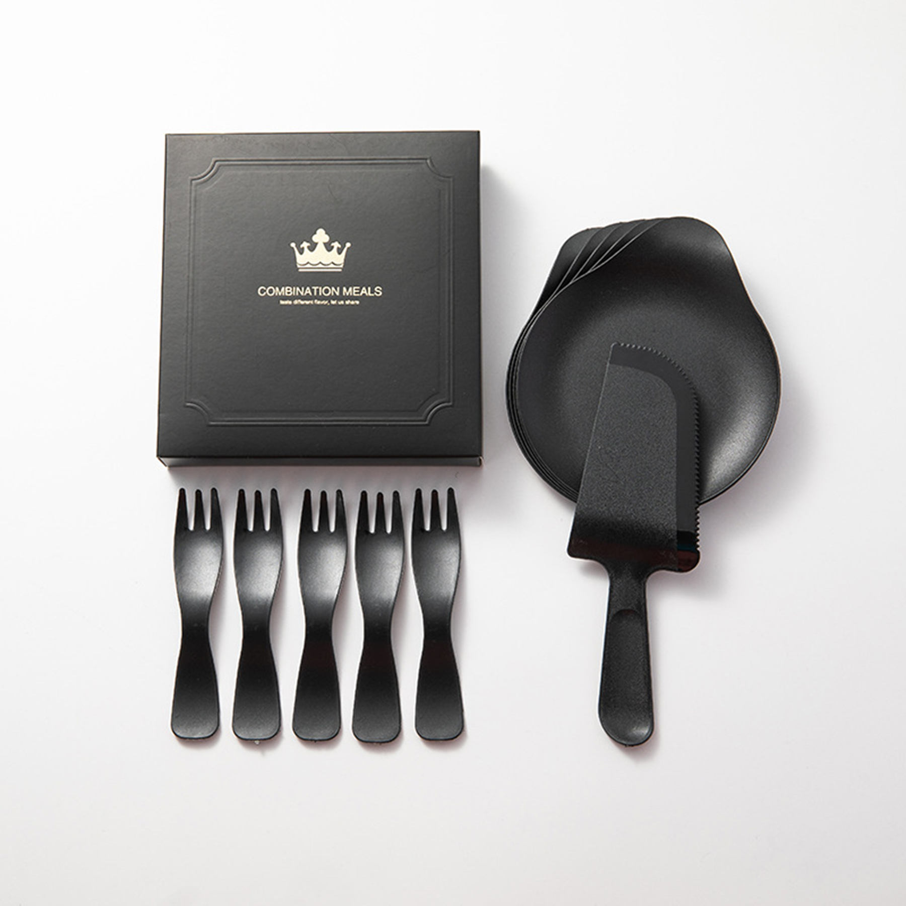 Washable Plastic Cake Cutlery Set 4