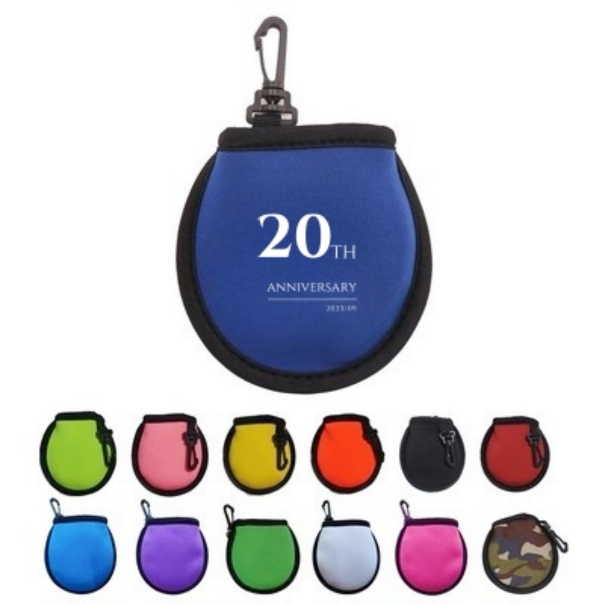 Pocket Golf Ball Washer Pouch With Keychain 3
