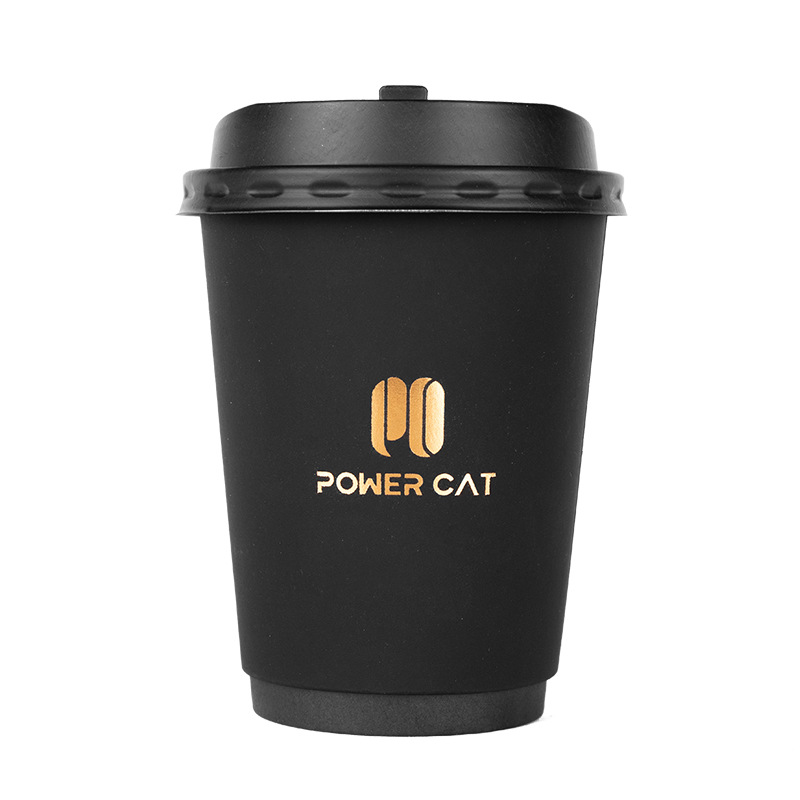 12OZ Foil Stamping Coffee Paper Cup 2