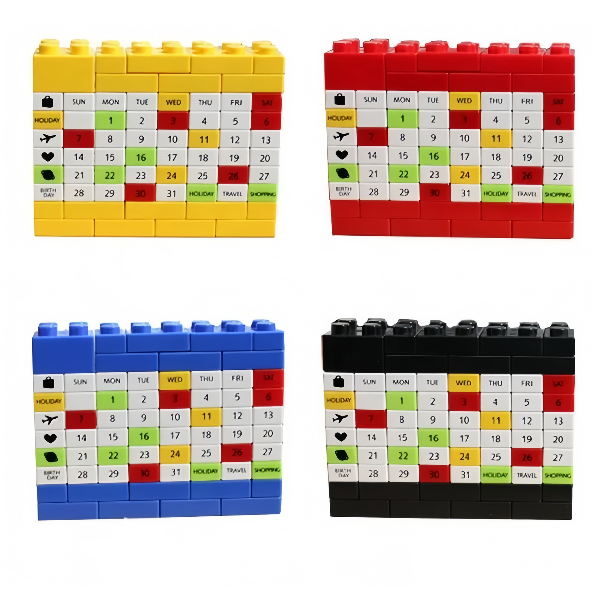 Eco-Friendly Reusable Block Perpetual Calendar 4