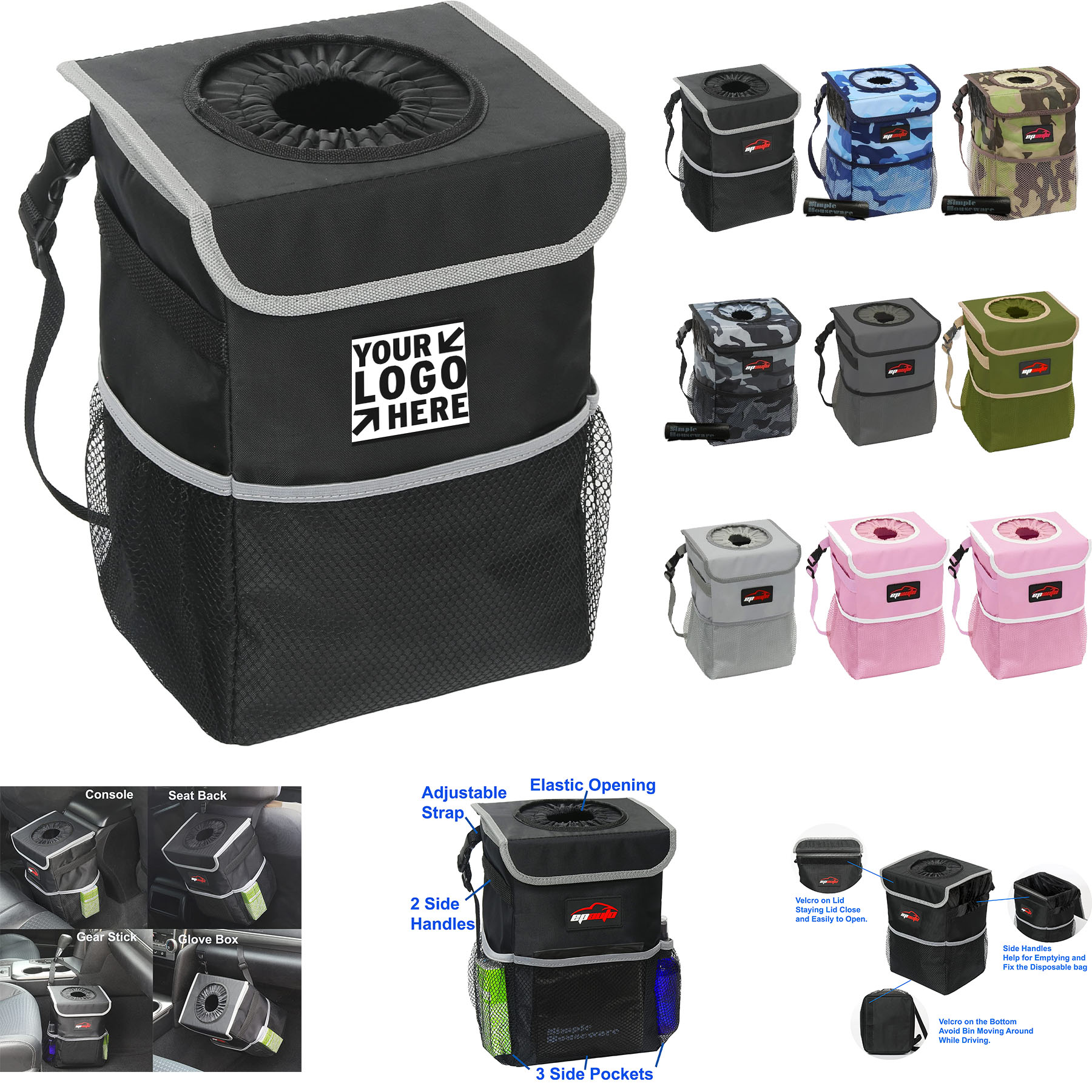Waterproof Car Trash Can 2