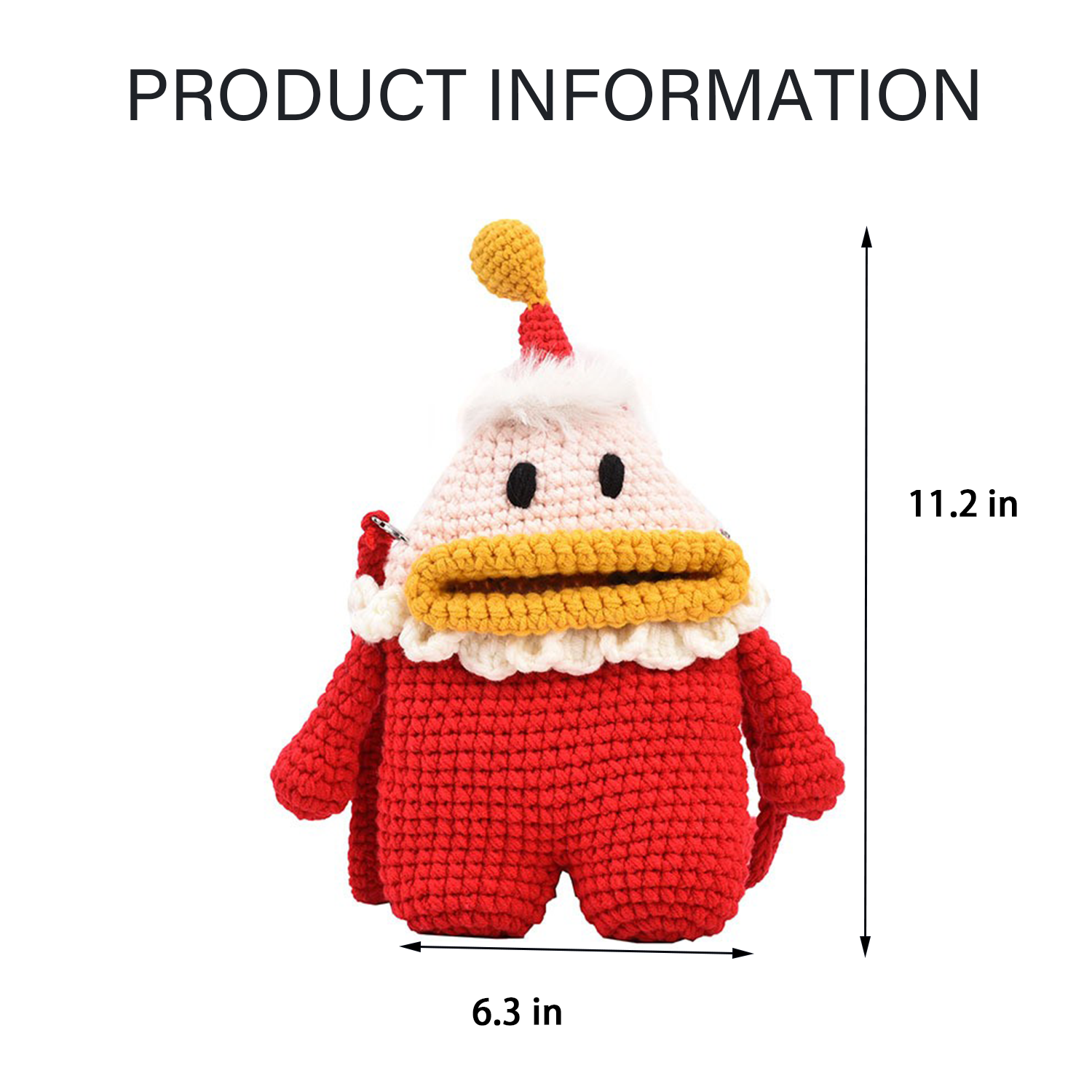 Santa Claus Wool Woven Crossbody Bag 3