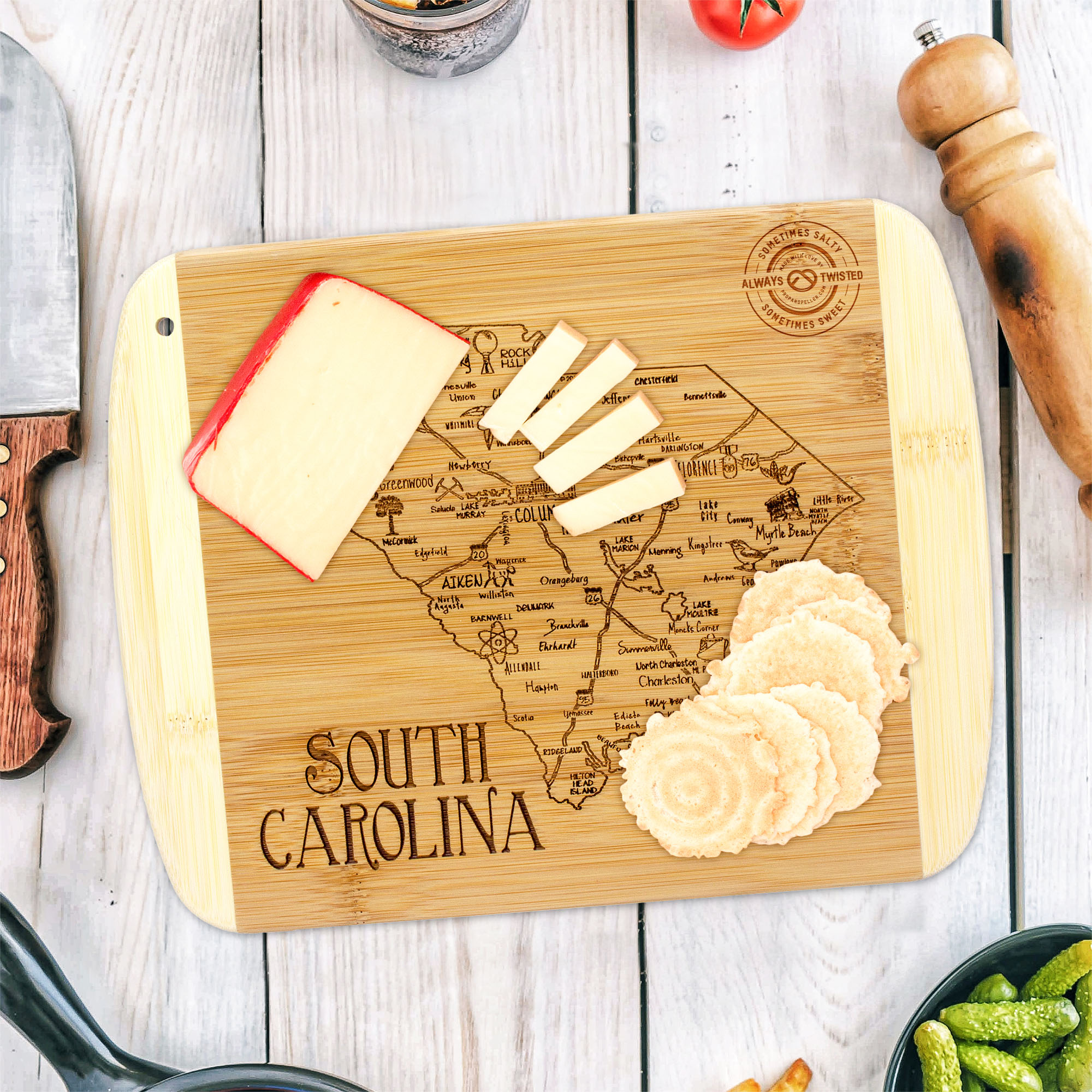 A Slice of Life South Carolina Serving & Cutting Board 12