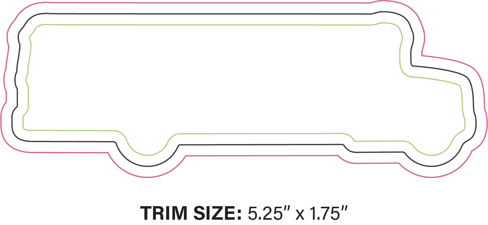 Magnet - School Bus Shape (5.25x1.75) - 20 Mil. 1