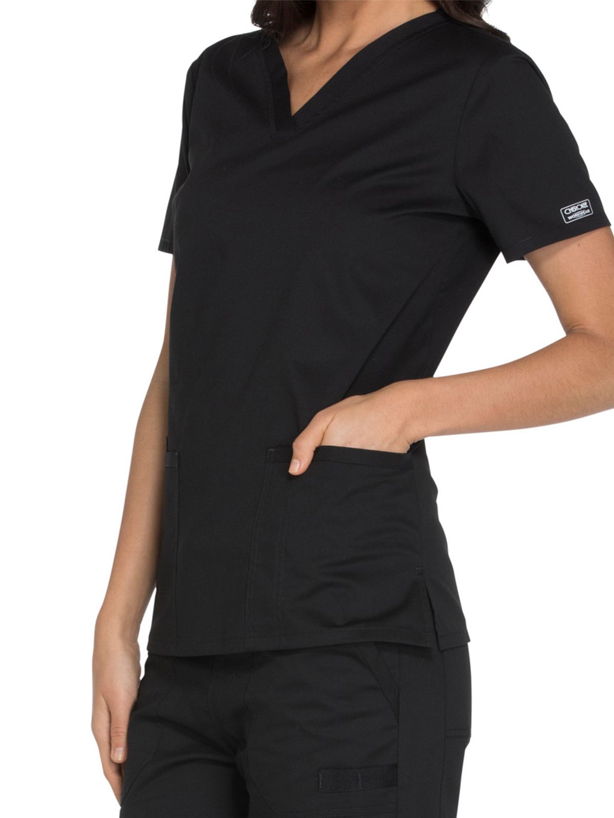 Cherokee - Workwear Core Stretch - Women's V-Neck Top 17