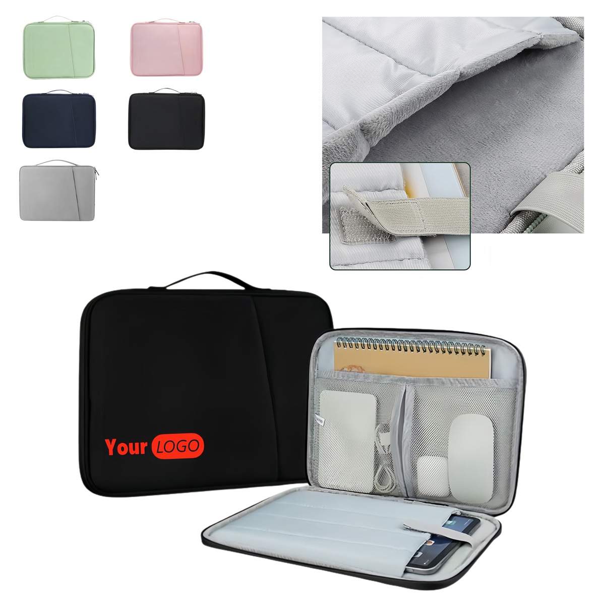 Portable Minimalist Tablet Laptop Oxford Storage Bag 4