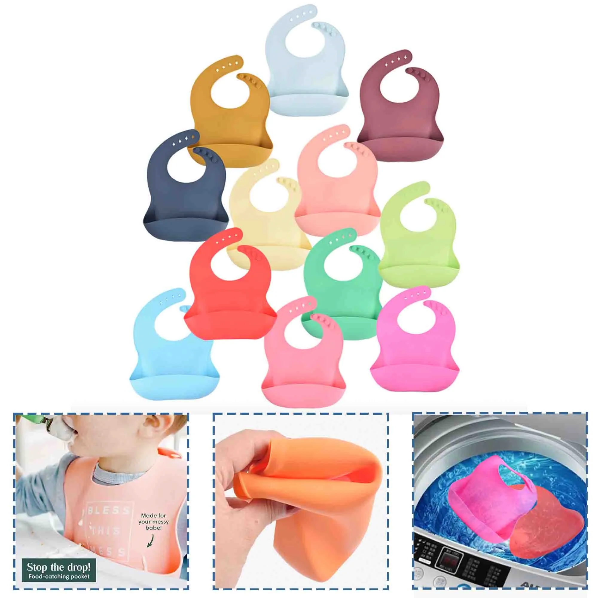 Silicone Baby Bib 5