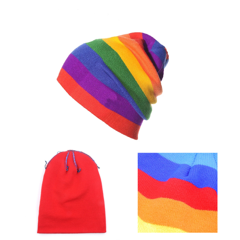 Rainbow beanie 1