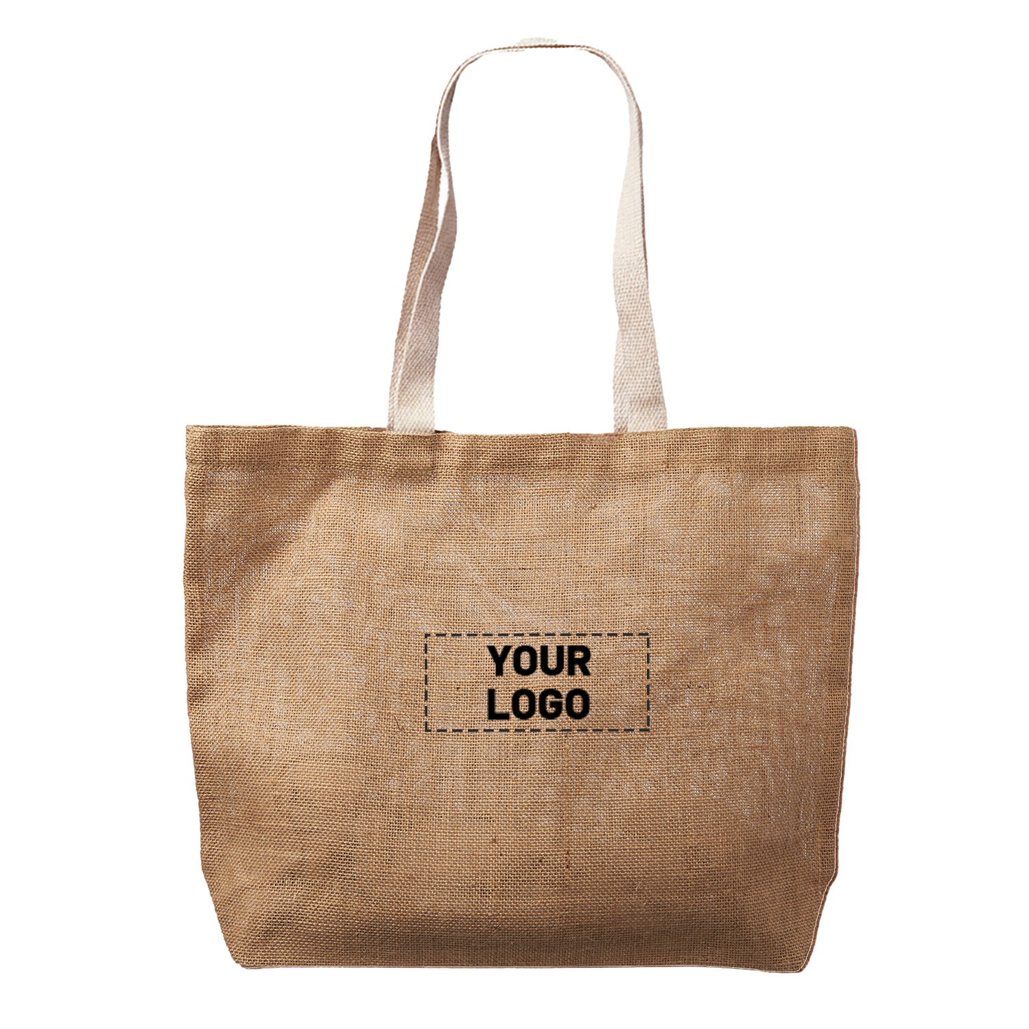 Large Natural Jute Tote Bag 2