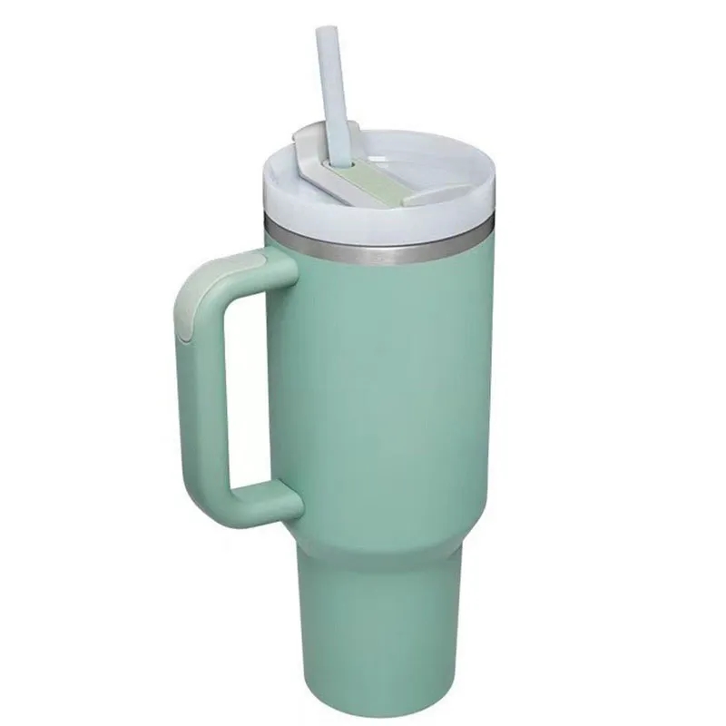 40oz Tumbler With Handle and Straw Lid 5