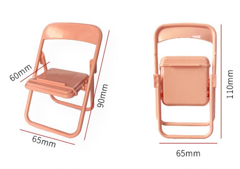 ABS Foldable Mini Chair Cell Phone Stand 2
