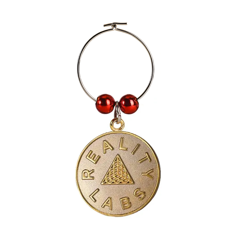 Custom Sandblast Wine Charms 1" 5