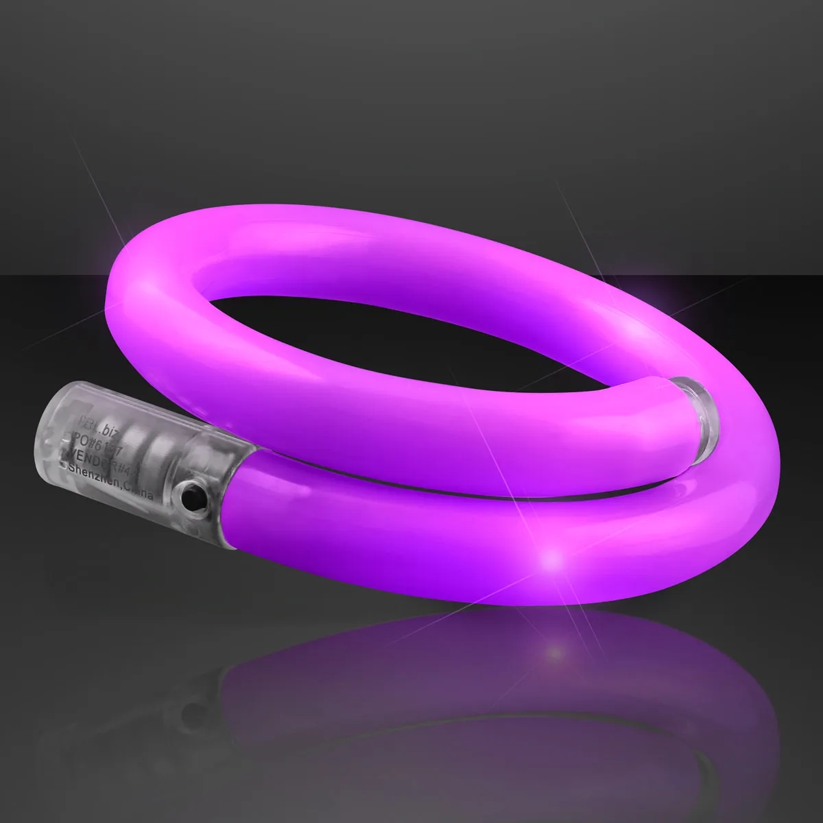 LED Light Up Flash Tube Bracelets - Single Colors 9