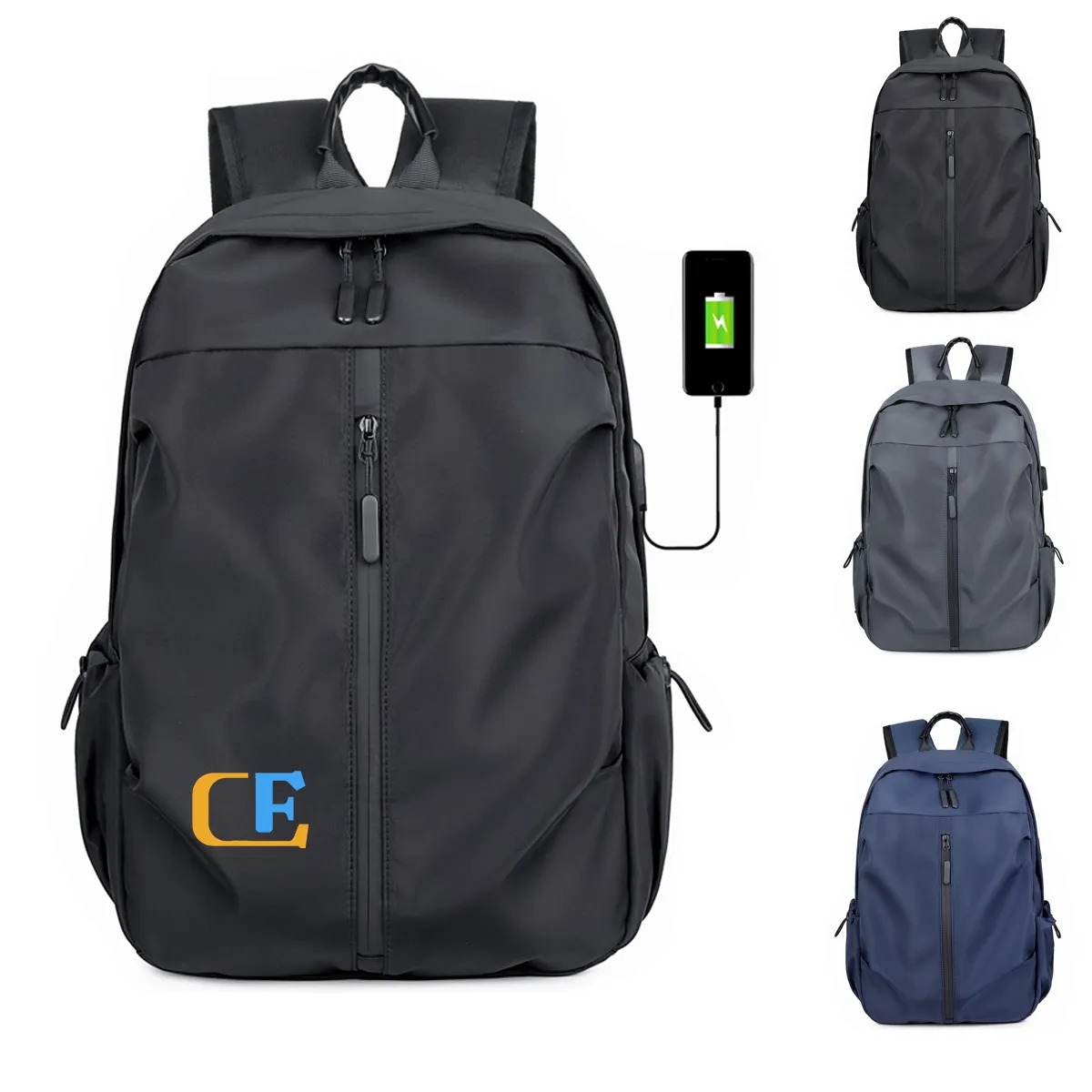 Waterproof Travel Laptop Backpack with USB Charging Port 4