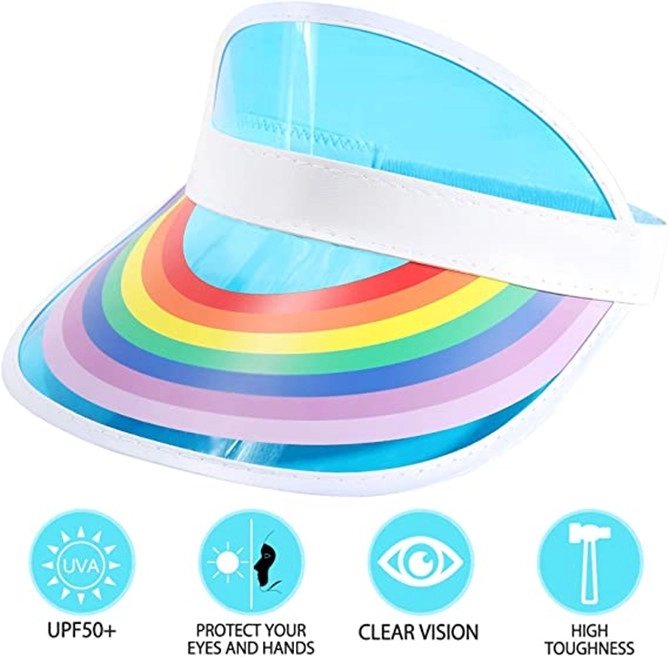 PVC Sun Shade Visor Hat 1