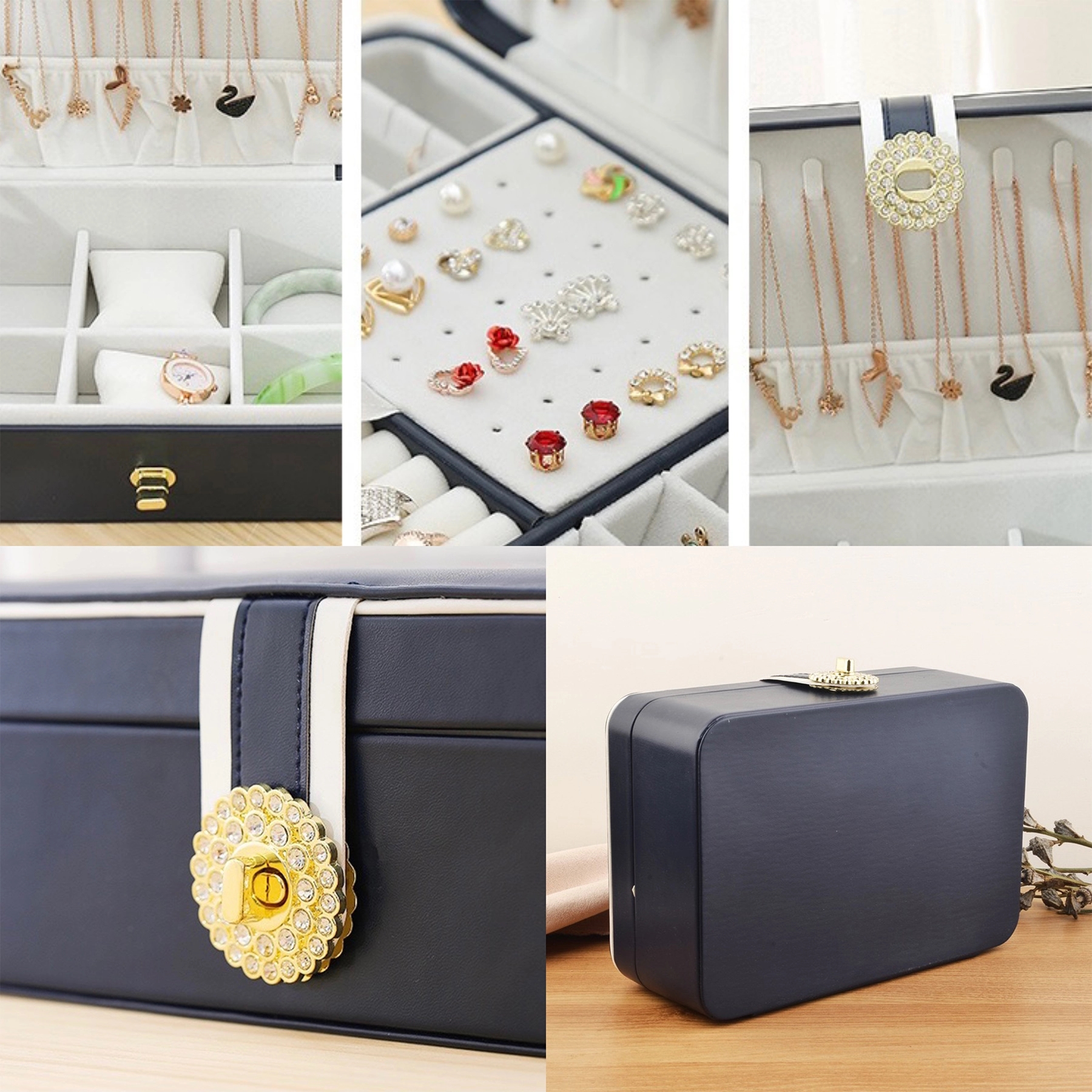 Double-Layer Large Capacity Multi-Layer Jewelry Box 7