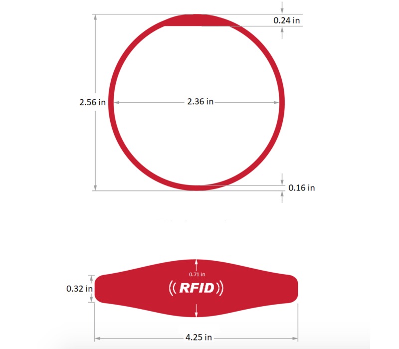 Digital Business Smart NFC Silicone Wristband - Style 4 4