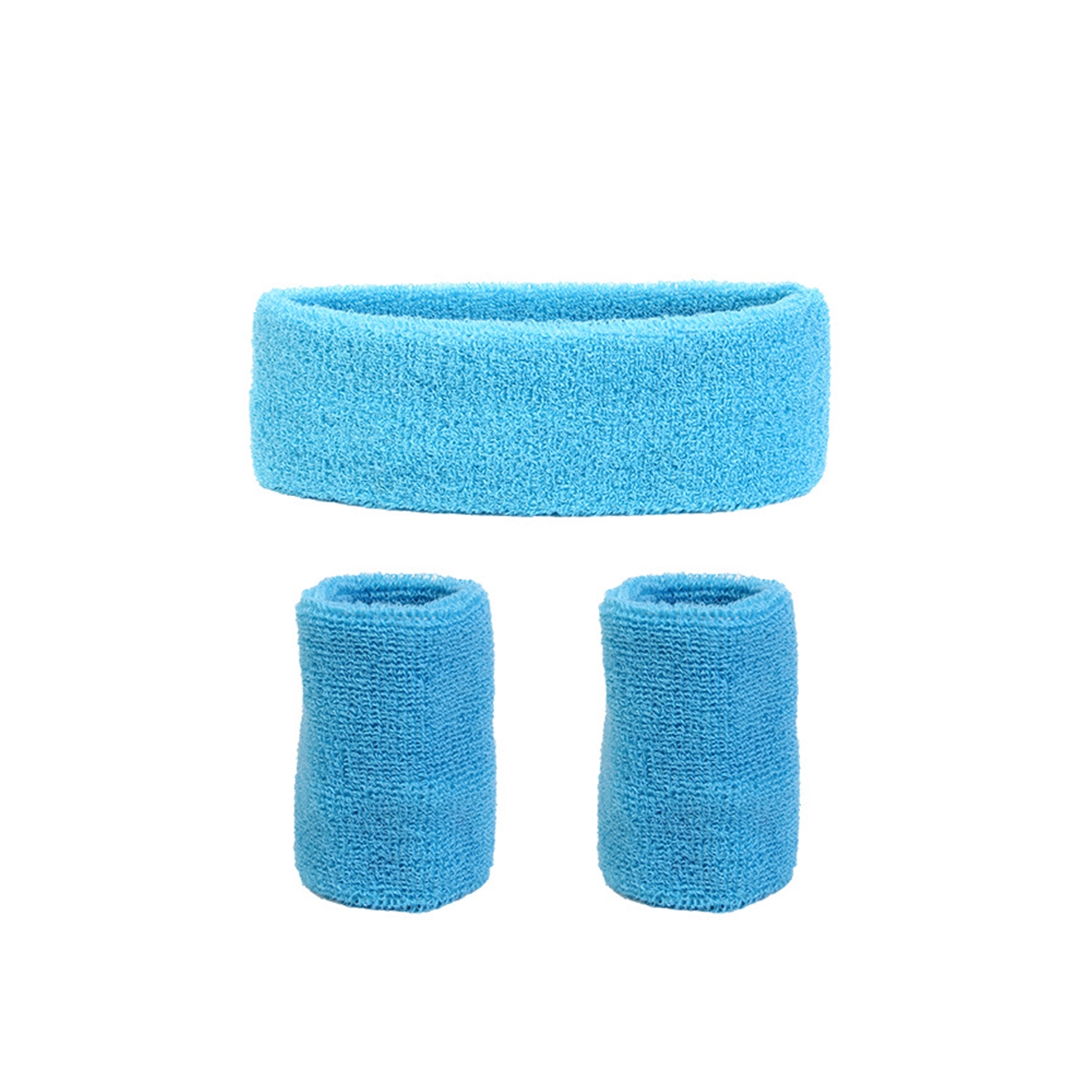 Sweatband  Sports Headband Wristband Set 8