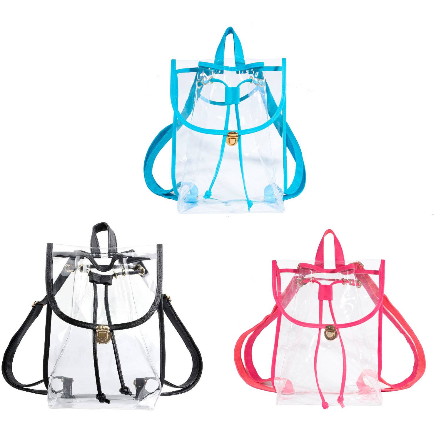 Heavy Duty PVC Drawstring Backpack 3