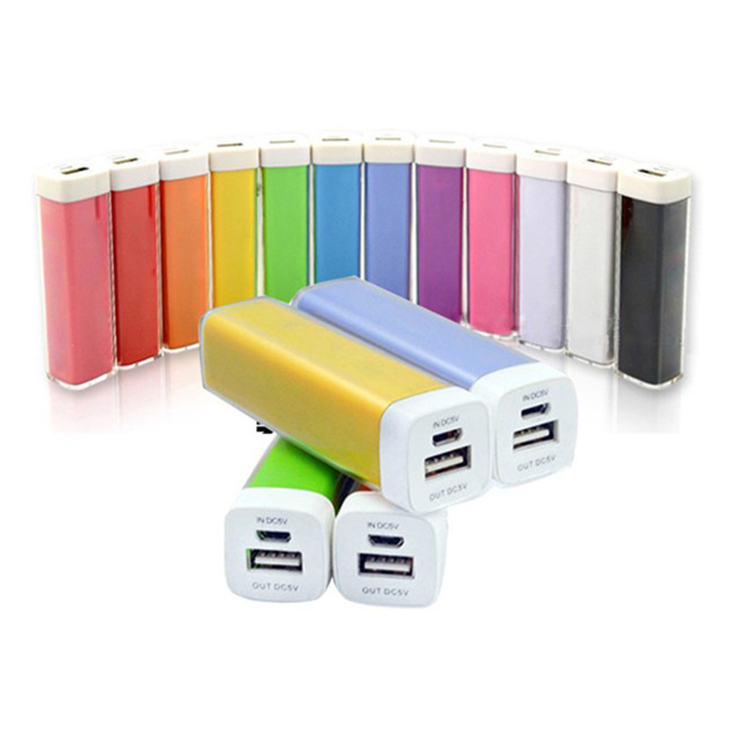 Acrylic/Plastic Galaxie USA made Power Bank w/ Cable 2