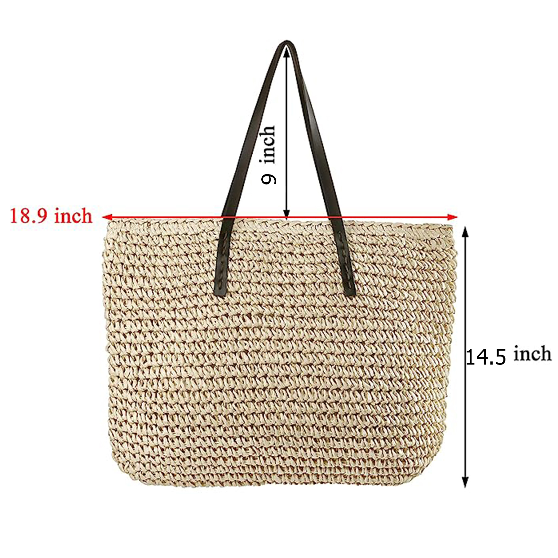 Straw Beach Tote Bag 3