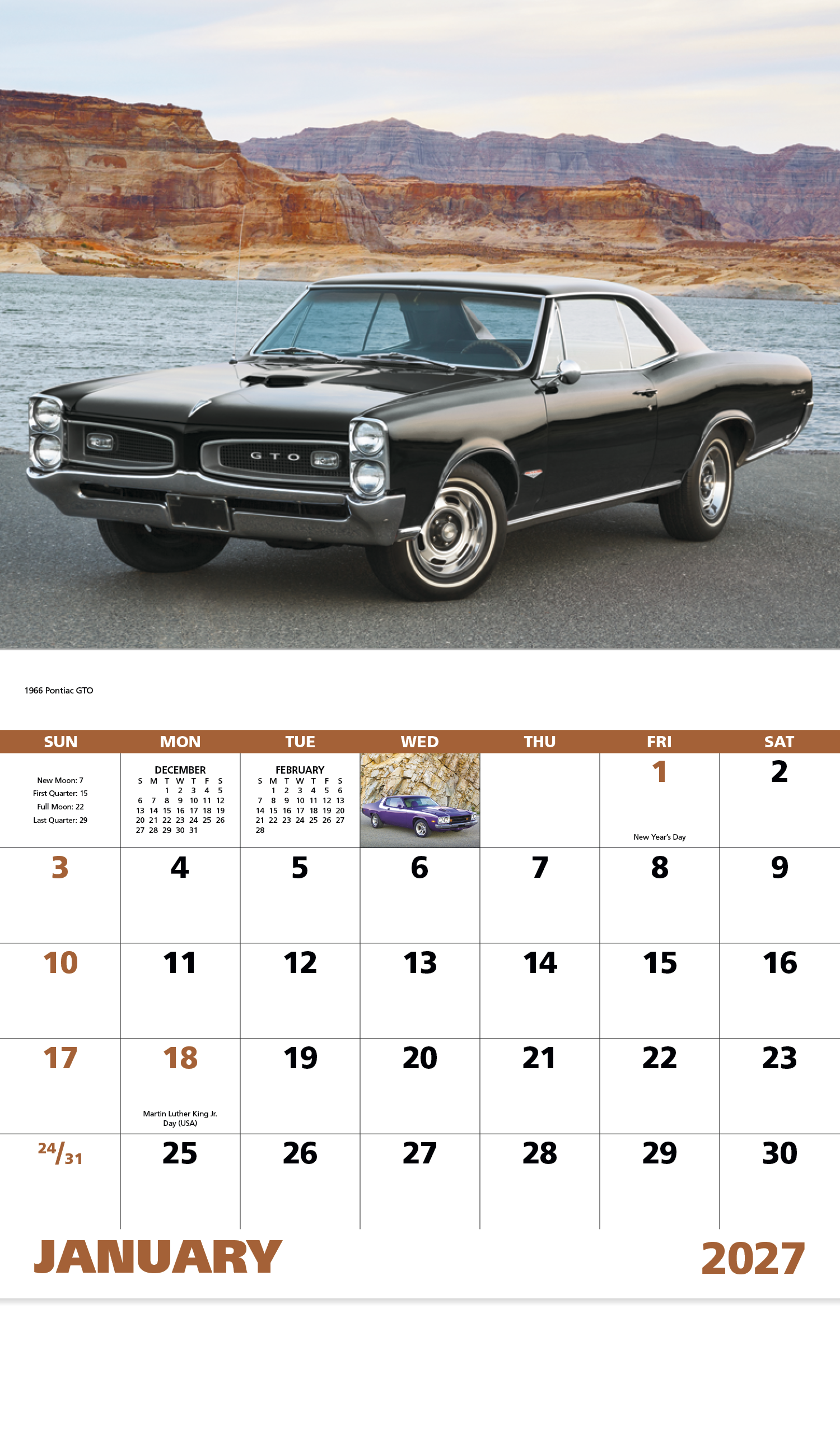 Good Value™ Muscle Thunder - Stapled Calendar 61