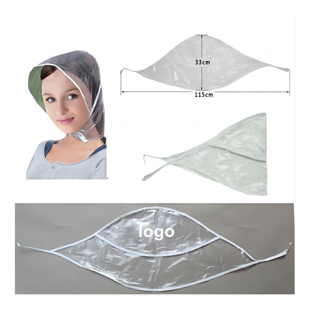 Reusable Waterproof Plastic Rain Hat Hair Cap 3