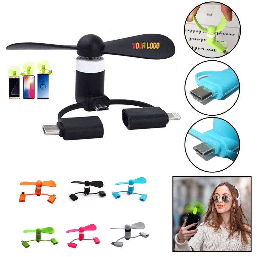 3 in1 Mini Phone Fan 2