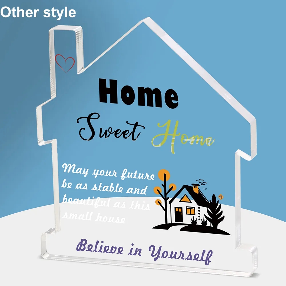 Promotional House Shaped Acrylic Award 2
