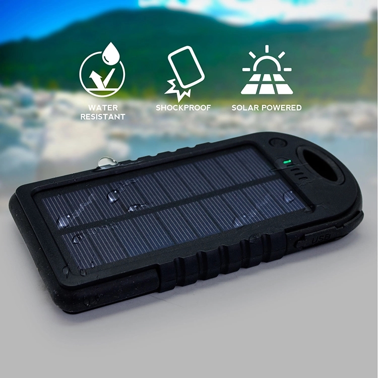 Blacksburg - 4000 mAh WATERPROOF SOLAR POWER BANK 3