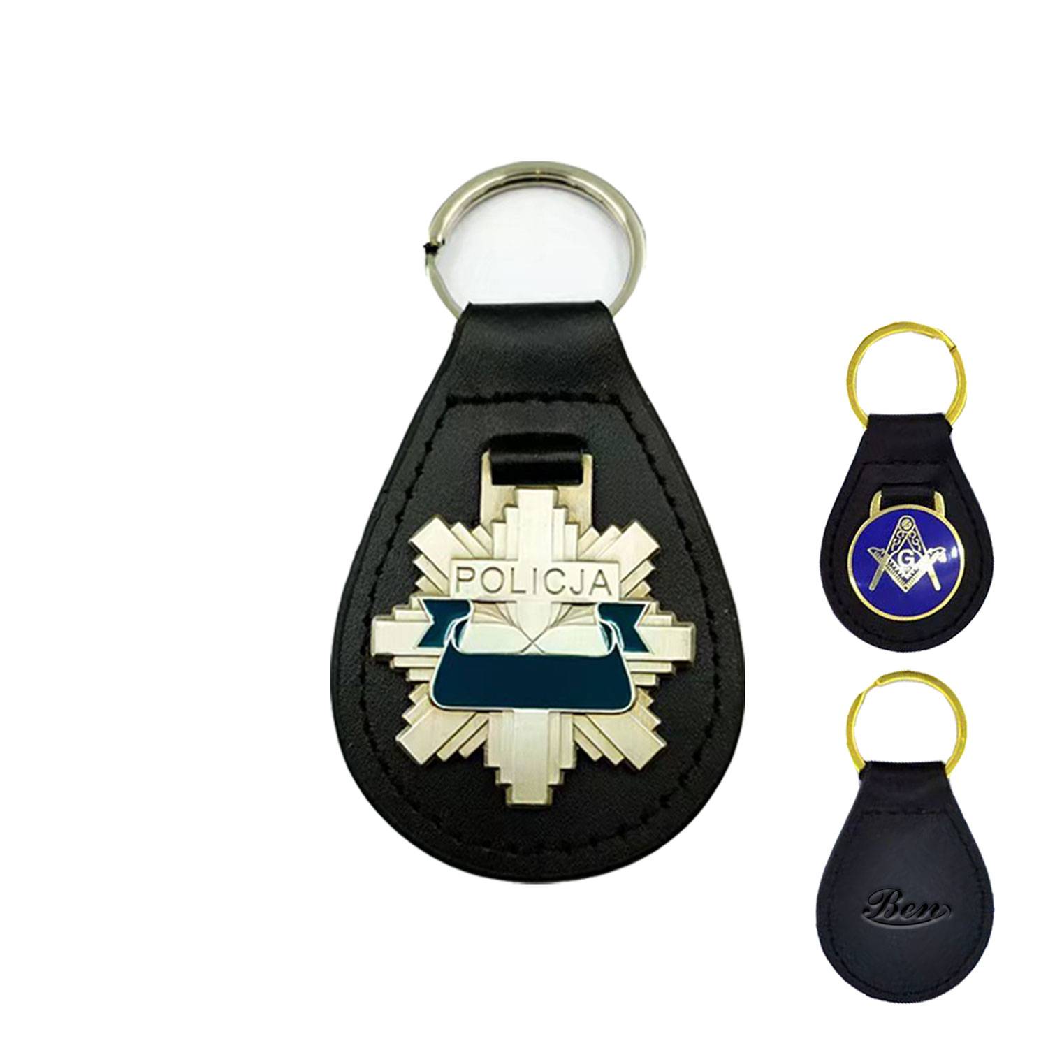 Customizable Keychain with Imitation Leather 3