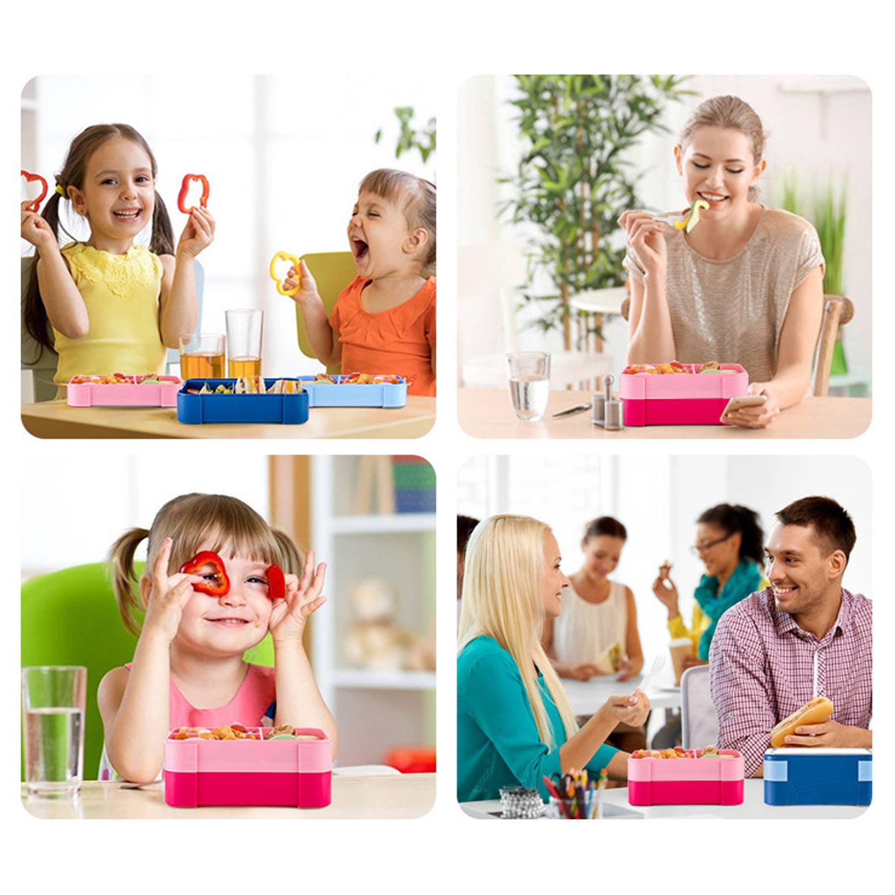 Plastic Lunch Box for Kids Girls 6