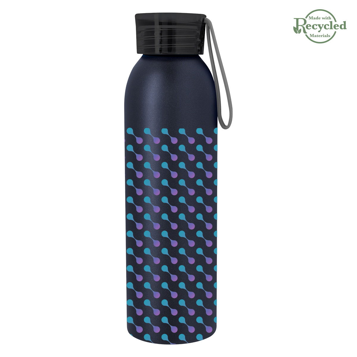 22 Oz. Full Color Darby Recycled Aluminum Bottle, custom water bottle with logo imprint 17