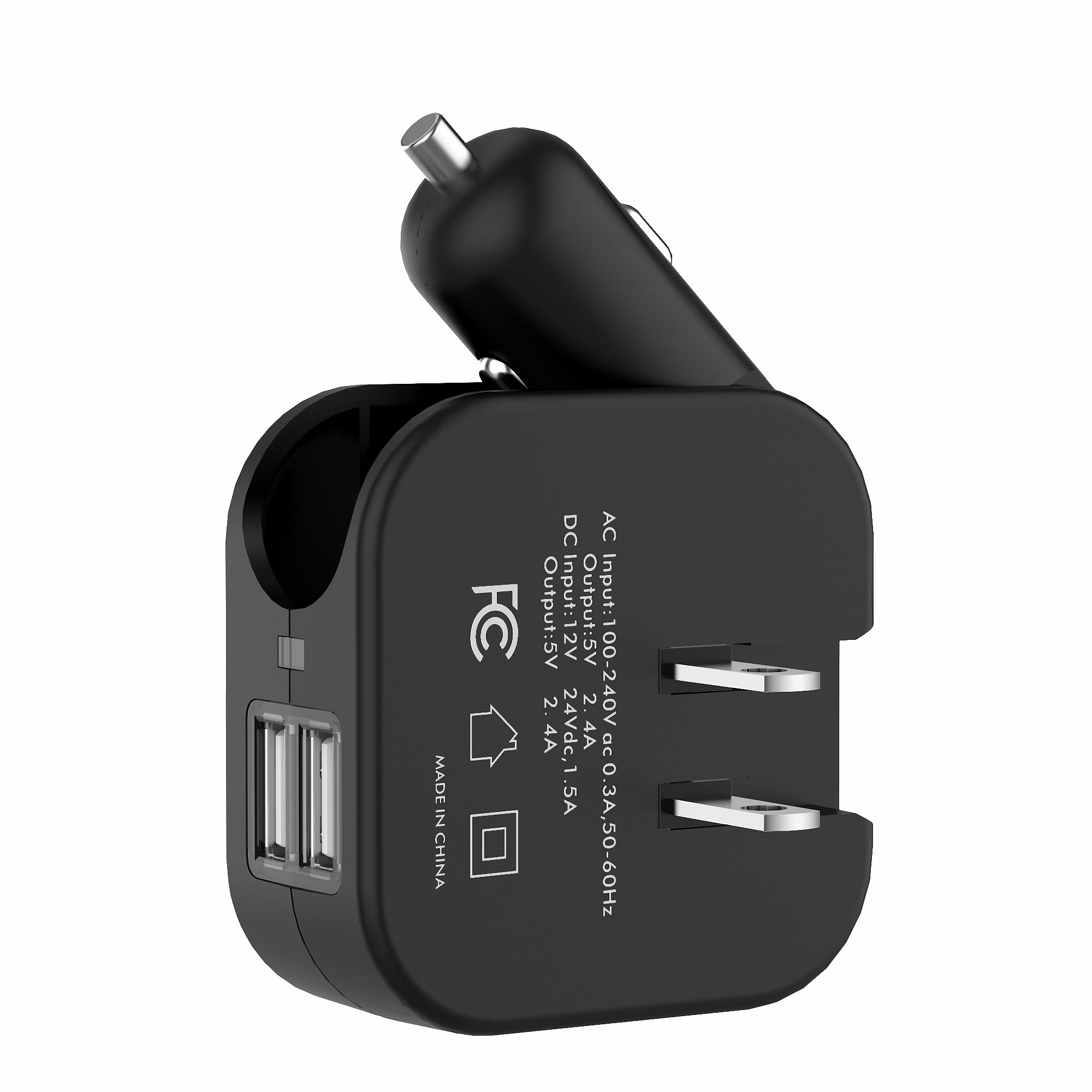 Dual USB Wall & Car Charger 5
