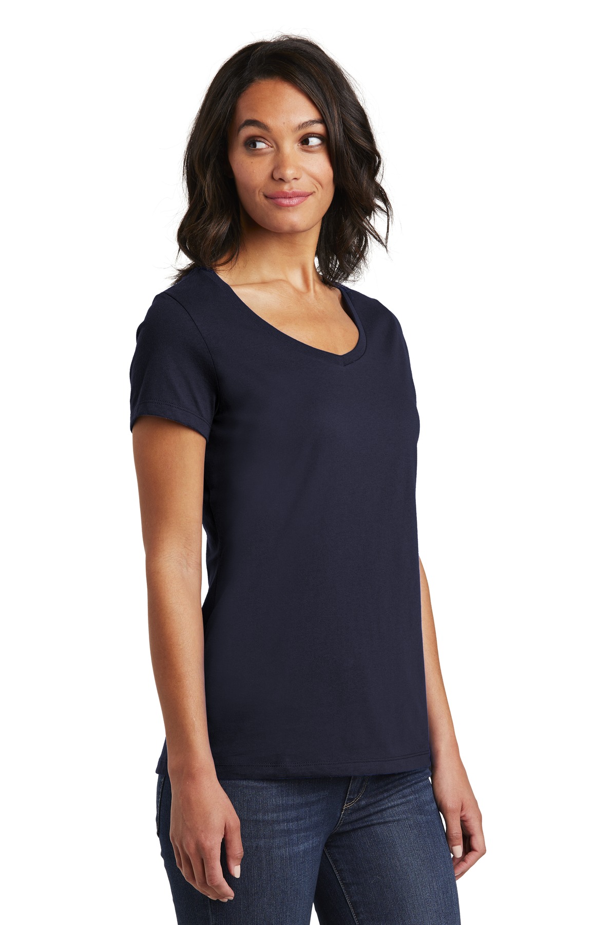 District Women's Very Important Tee V-Neck. DT6503 98