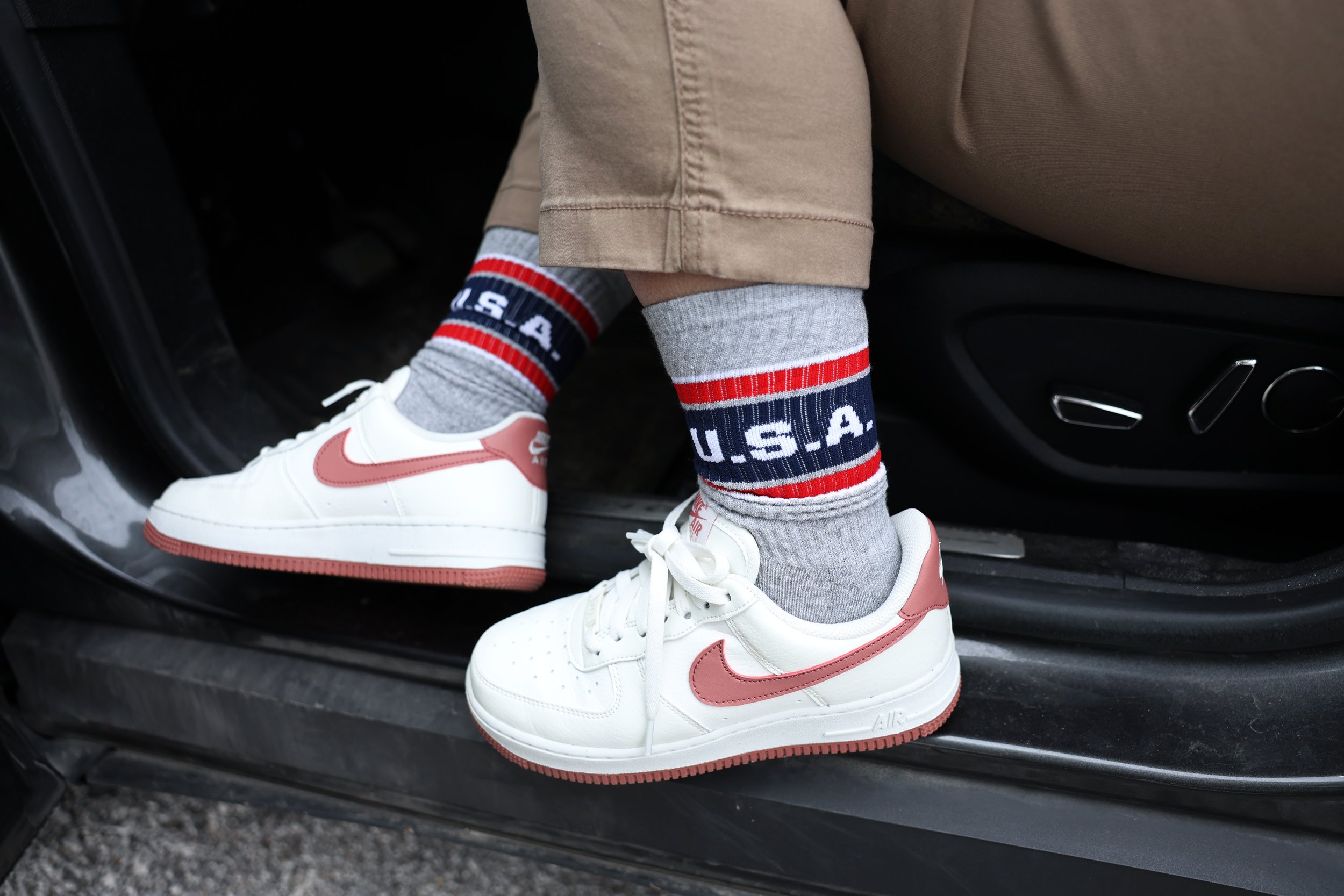 Ribbed Athletic Crew Sock - MADE IN USA